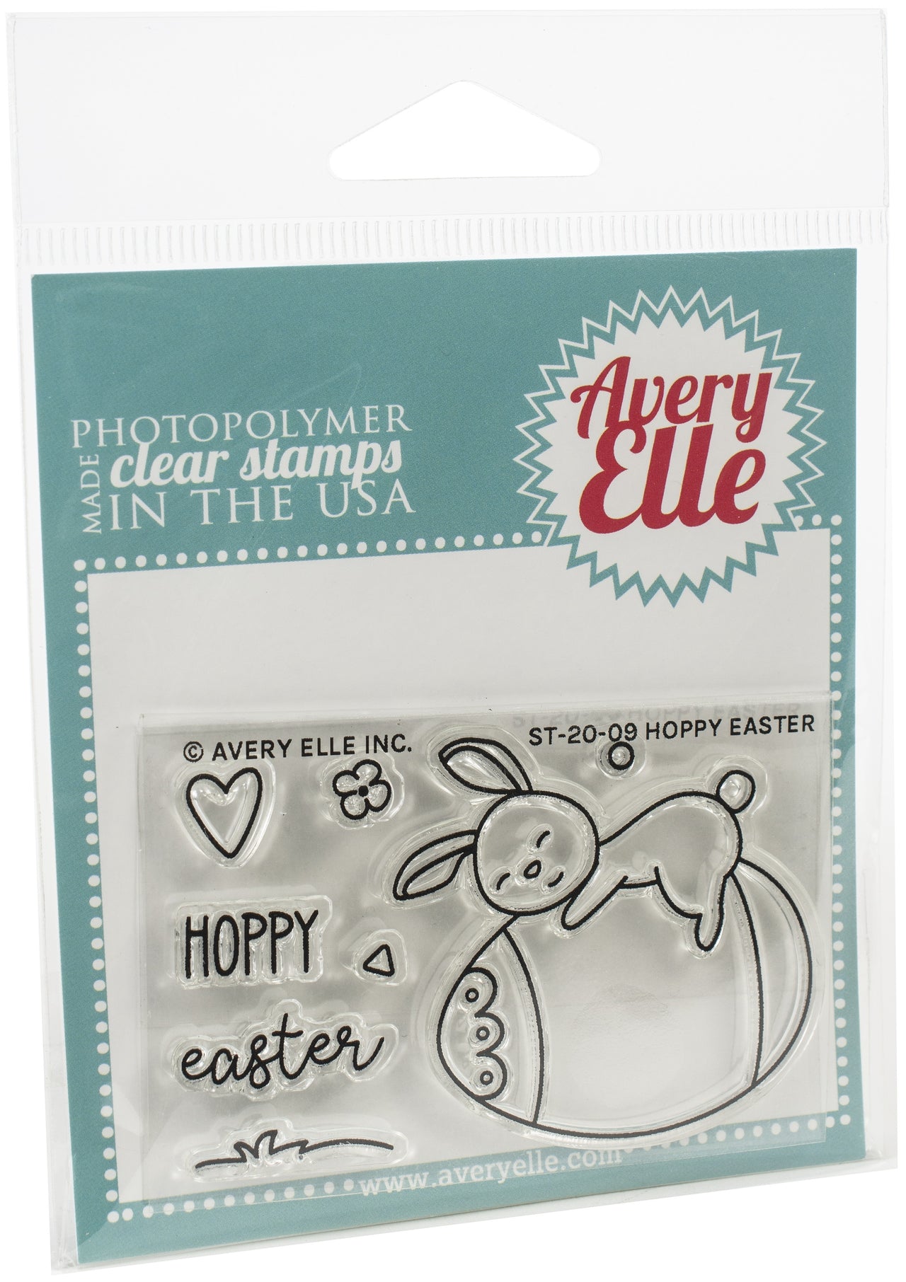 Avery Elle Clear Stamp Set 2"X3" - Hoppy Easter