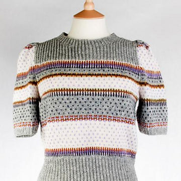 Dotty short-sleeved sweater