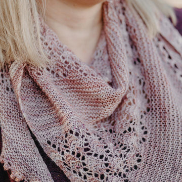 Elm Leaf Shawlette
