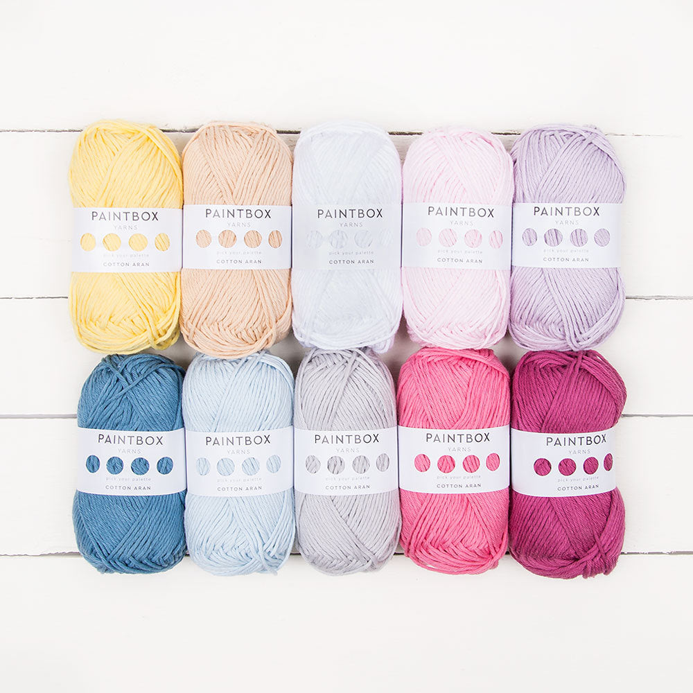 Paintbox Yarns Cotton Aran 10 Ball Colour Pack