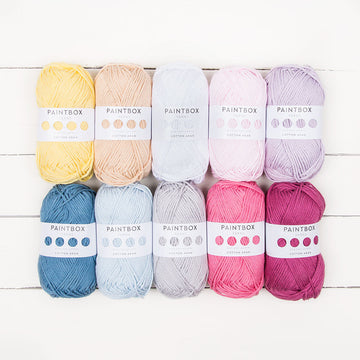Paintbox Yarns Cotton Aran 10 Ball Colour Pack