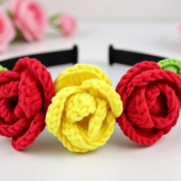Crochet Flowers Headband Pattern PDF + Video Tutorial