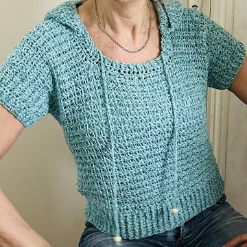 EZ BREEZY SUMMER HOODY,Pattern English USA & DUTCH