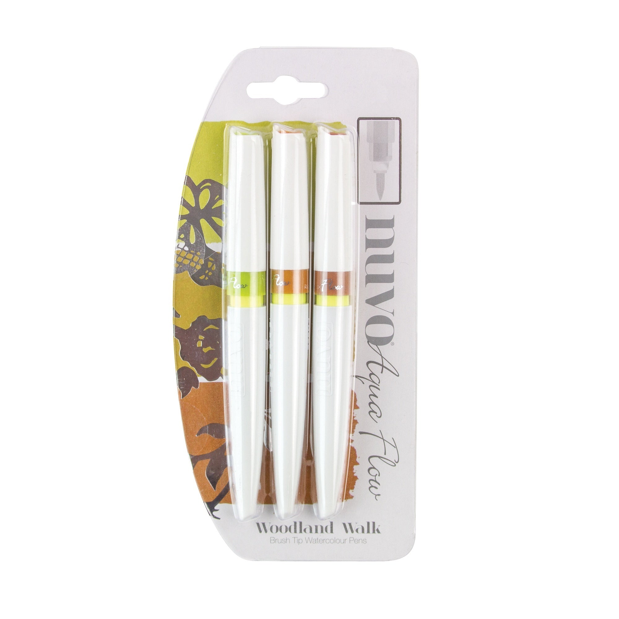 Tonic Studios Nuvo Aqua Flow Pens 3/Pkg - Woodland Walk