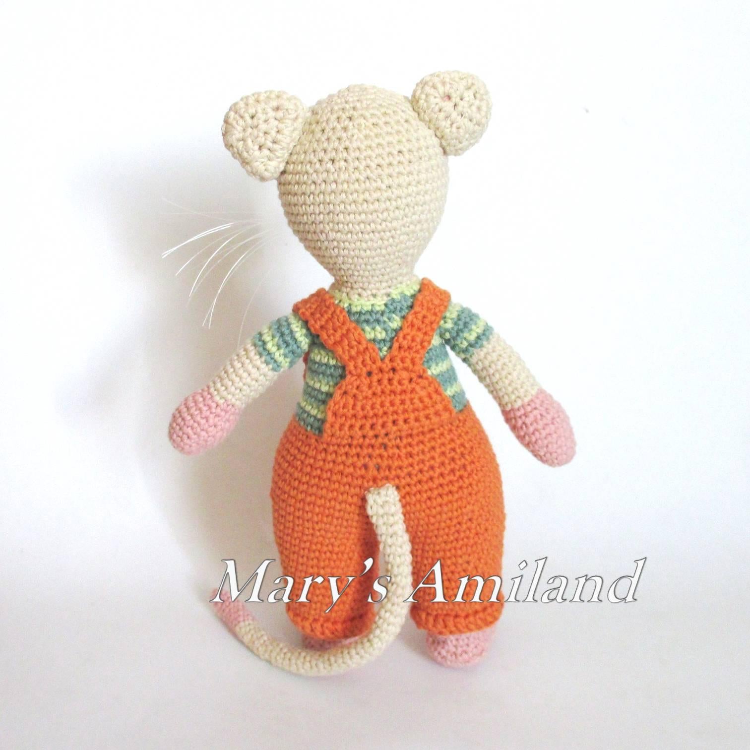 Bertie Mouse the Ami - Amigurumi Crochet Pattern