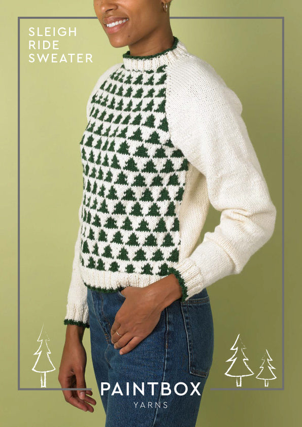 Sleigh Ride Jumper - Free Knitting Pattern in Paintbox Yarns Wool Mix Aran
