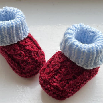 Aston Villa Football Club Baby Booties