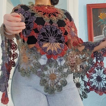 Crochet Bridal Shawl Rina