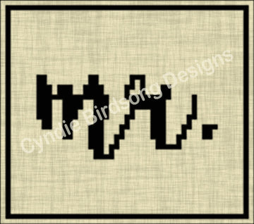 "Fancy Mr." overlay mosaic crochet square