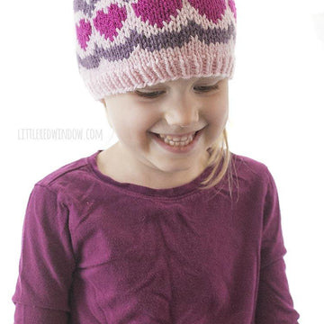 Scalloped Heart Hat