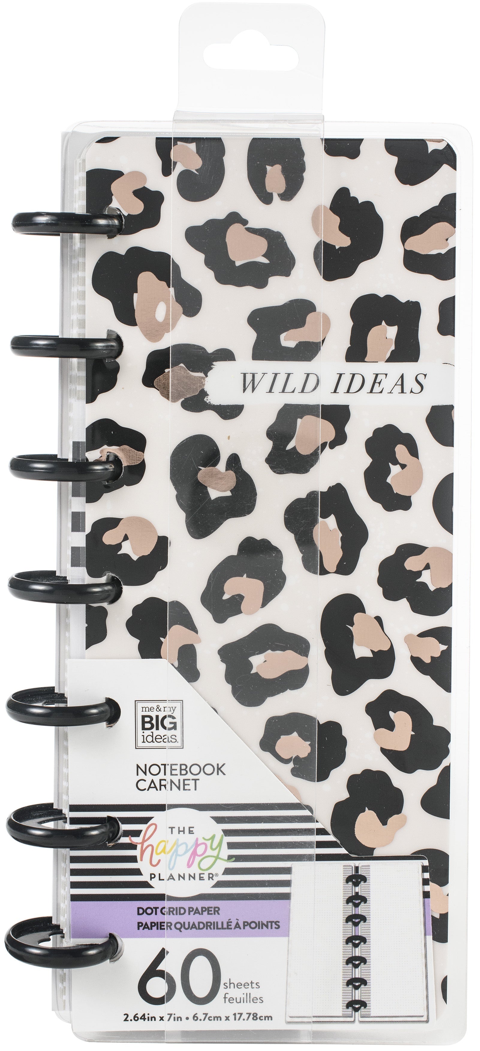 The Happy Planner Mini Skinny Notebook W/60 Sheets - Wild Ideas
