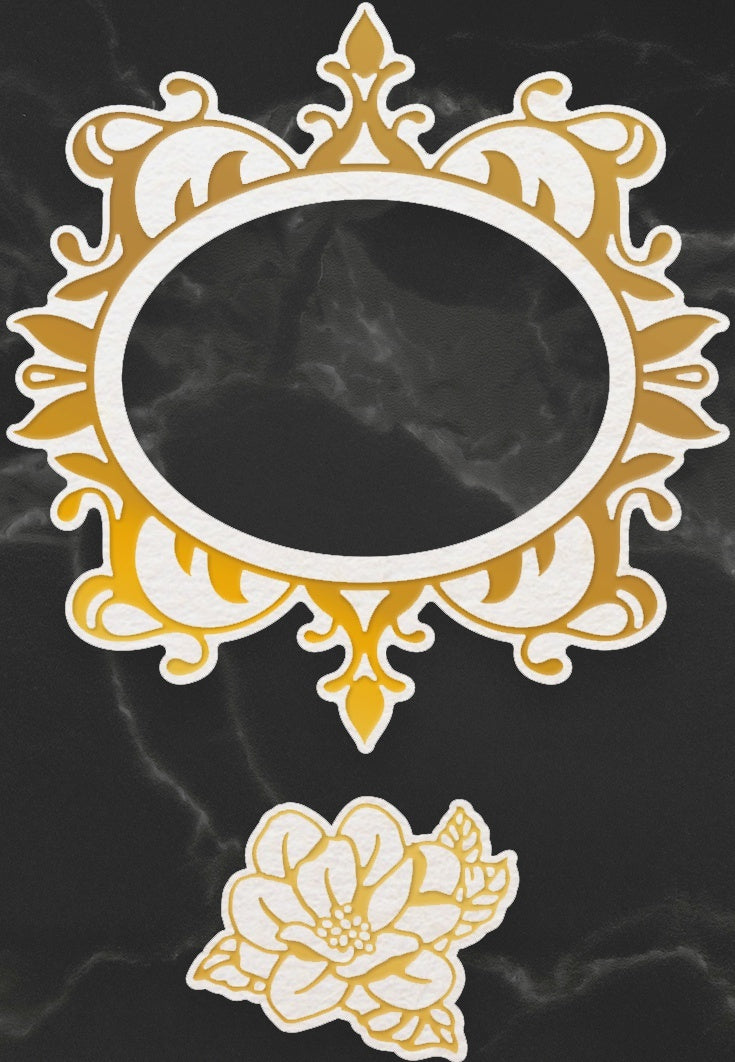 Artdeco Creations Couture Creations Esthetica Cut, Foil & Emboss Nesting Dies - Magnolia Frames