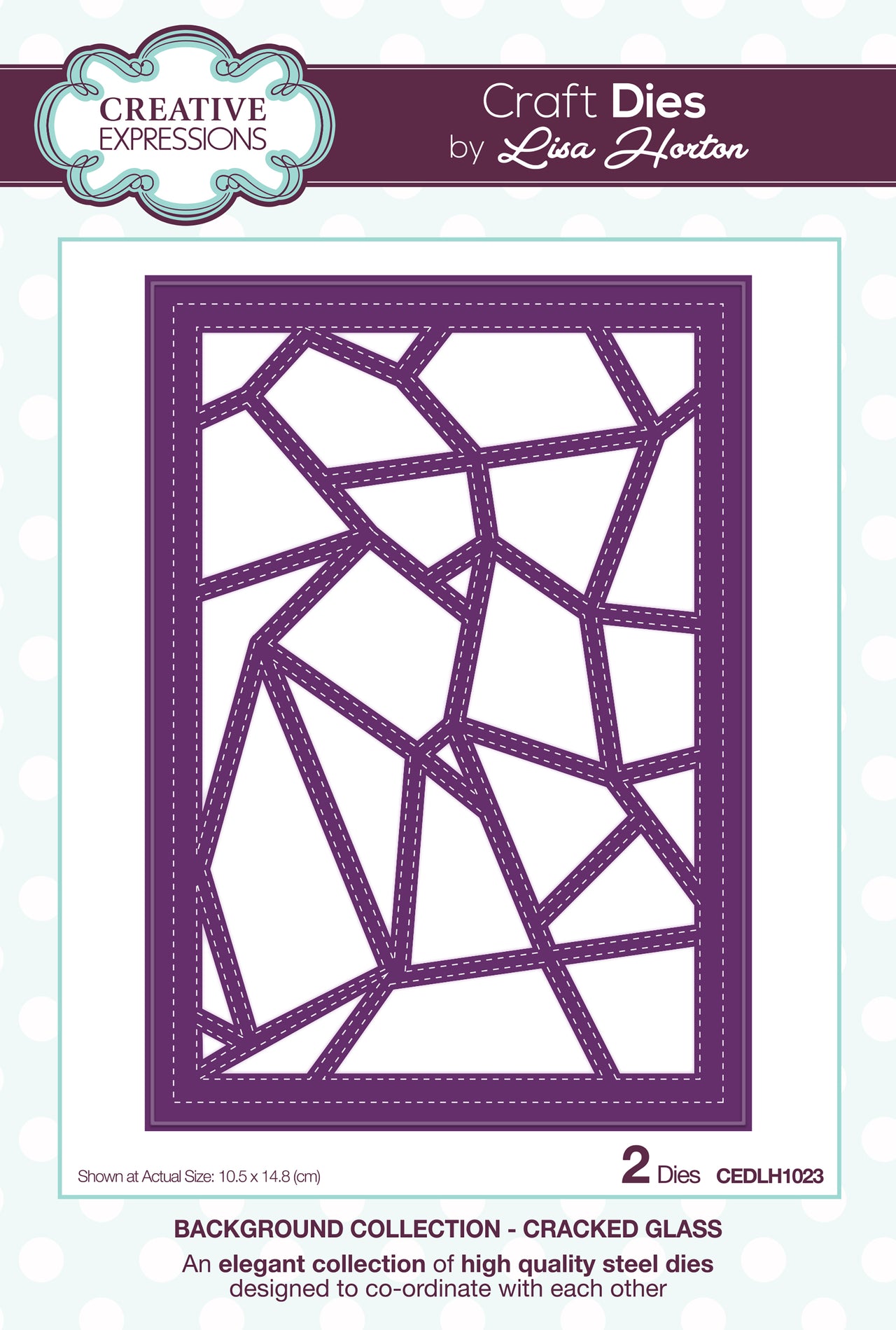 Creative Expressions Background Dies By Lisa Horton - Cracked Glass