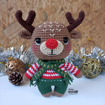 Rudy Helper Reindeer Amigurumi