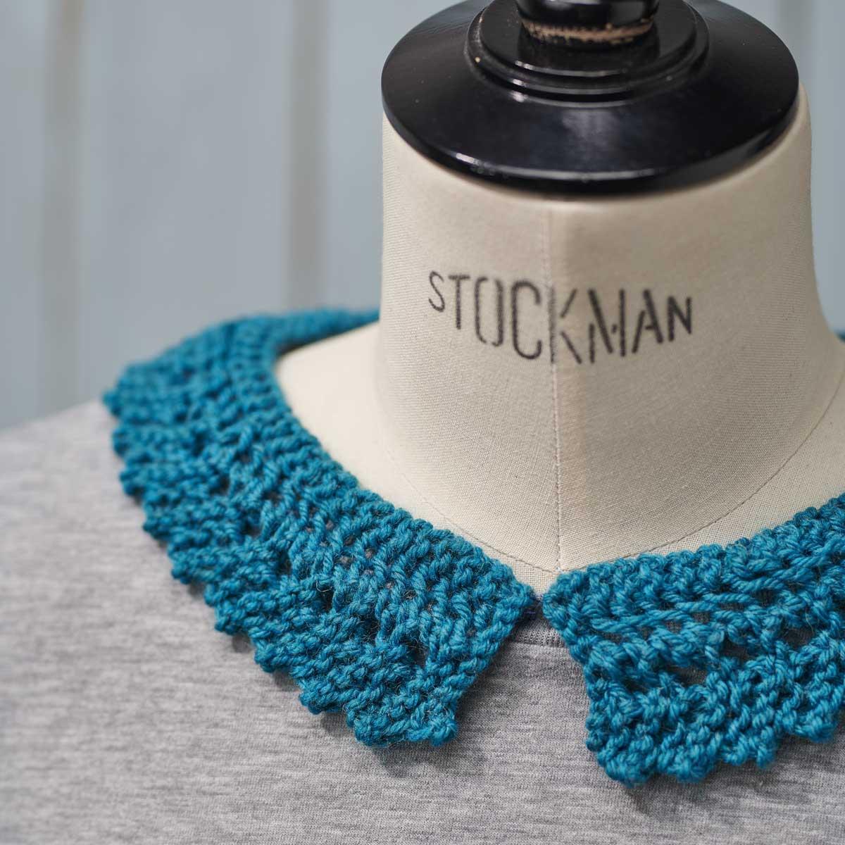 Lace Peter Pan Collar Knitting Pattern