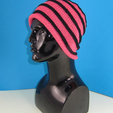 Stripe Roll Brim Beanie
