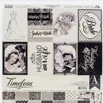 Authentique Paper Authentique Collection Kit 12"X12" - Timeless