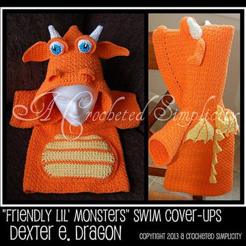 "Friendly Lil' Monsters" Swim Cover-Ups & Bath Too