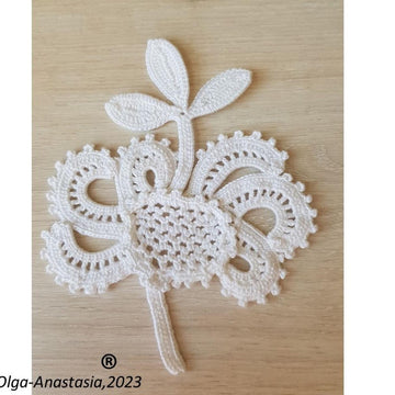 Crochet antique fantasy flower