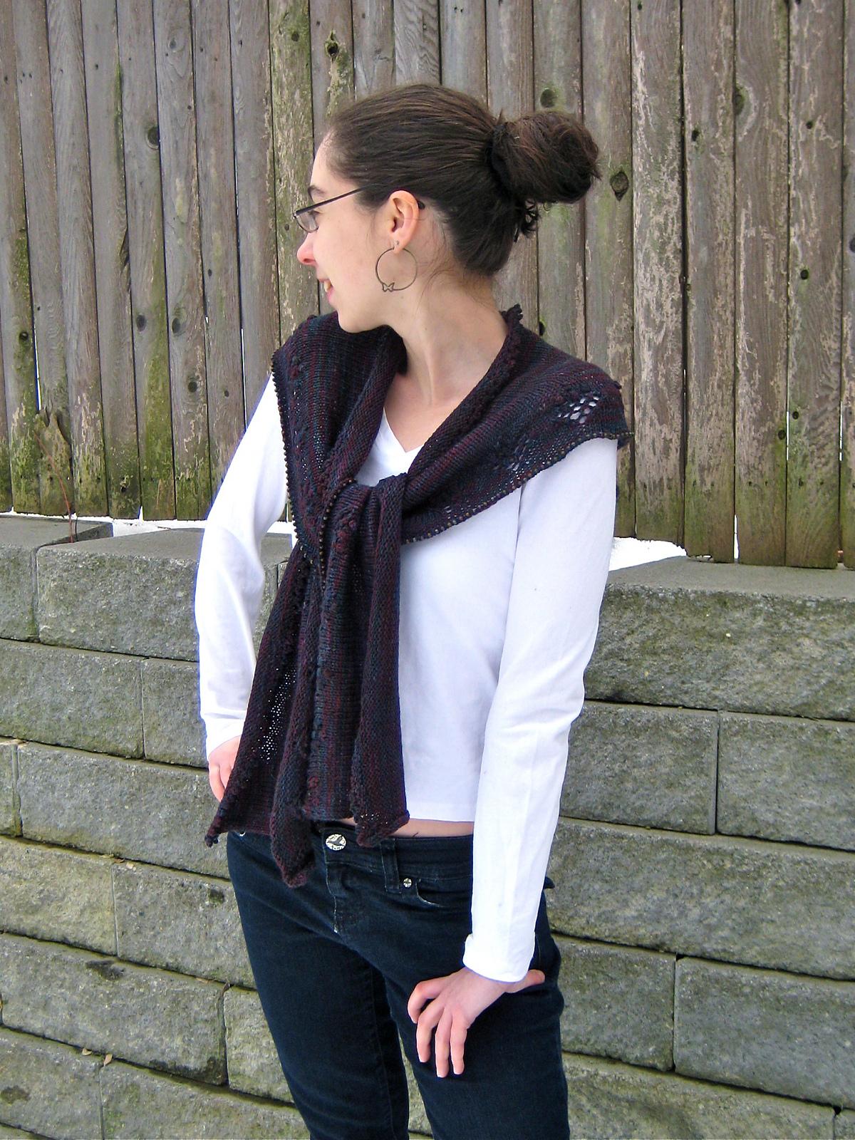 Blackberry Blossom Scarf