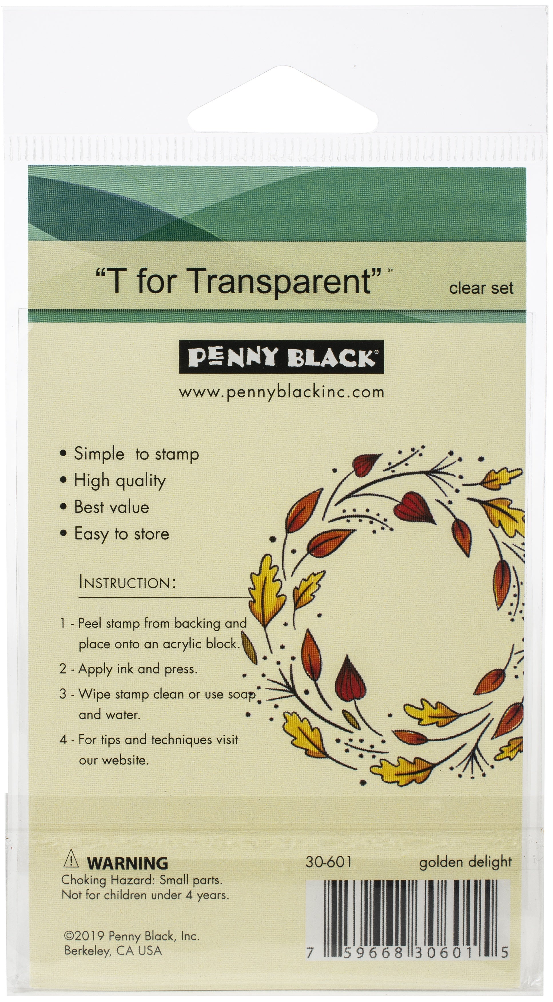 Penny Black Clear Stamps - Golden Delight 3"X4"
