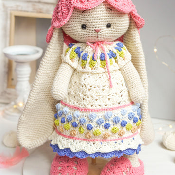 Crochet Doll Clothes Pattern - Outfit SUNFLOWER for large toys
