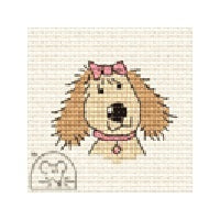 Mouseloft Stitchlets - Fifi the Dog Cross Stitch Kit - 64mm