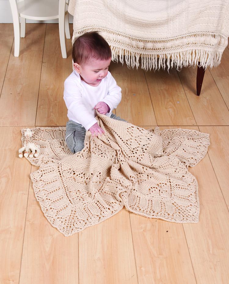 Baby Counterpane Christening Blanket