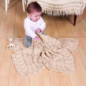 Baby Counterpane Christening Blanket