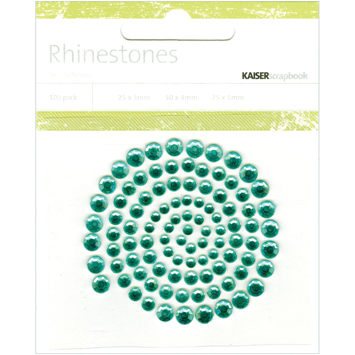 Kaisercraft Adhesive Rhinestones 100/Pkg - Island Lagoon