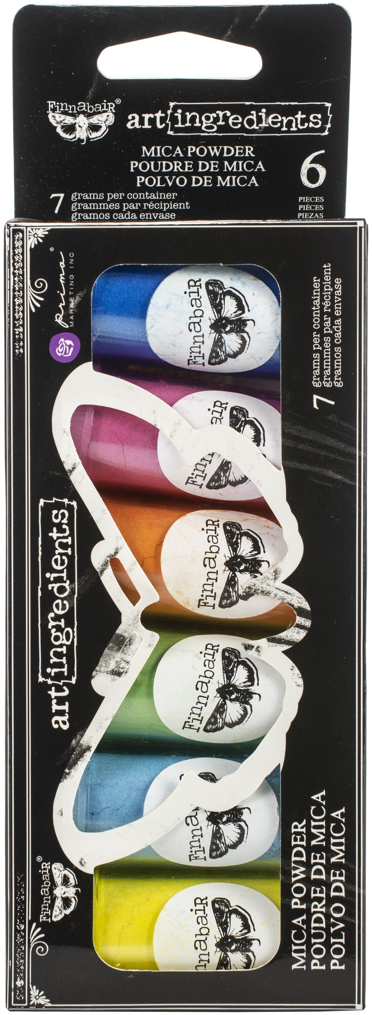 Prima Marketing Finnabair Art Ingredients Mica Powder Set 7g 6/Pkg - Paradise