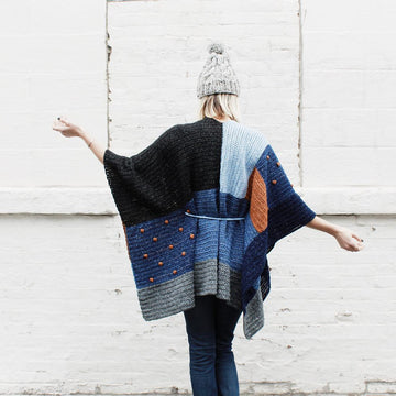 Shades of Indigo Poncho