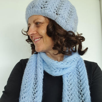 Shelley - lace scarf and beanie