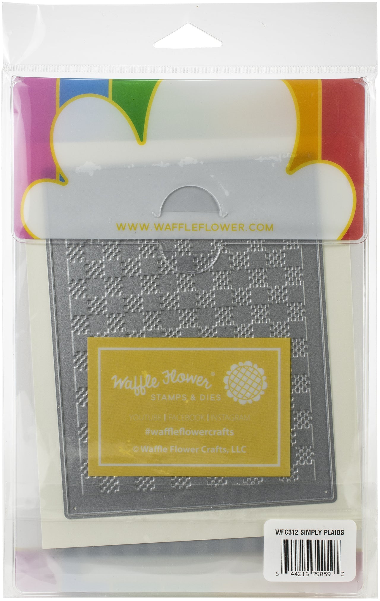 Waffle Flower Crafts Waffle Flower Stamp & Die Set - Simply Plaids