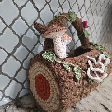 Fairy Hollow Log Basket