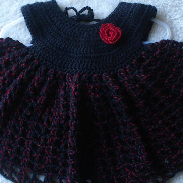 Red Rose Baby Dress