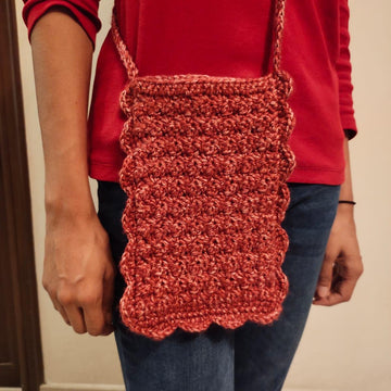 Crochet Phone Pouch Pattern Beginner Crossbody Bag PDF Easy Mobile Sling Crochet Pattern DIY Phone Holder Simple Crochet Pouch Pattern