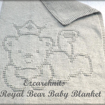 Royal Bear Baby Blanket