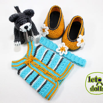 Crochet Doll Pattern, Amigurumi doll pattern, Medium doll, 18"/46cm, Wendy