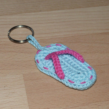 Keychain flip-flop