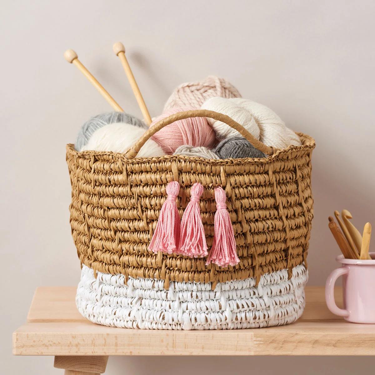 Raffia Basket Crochet Pattern