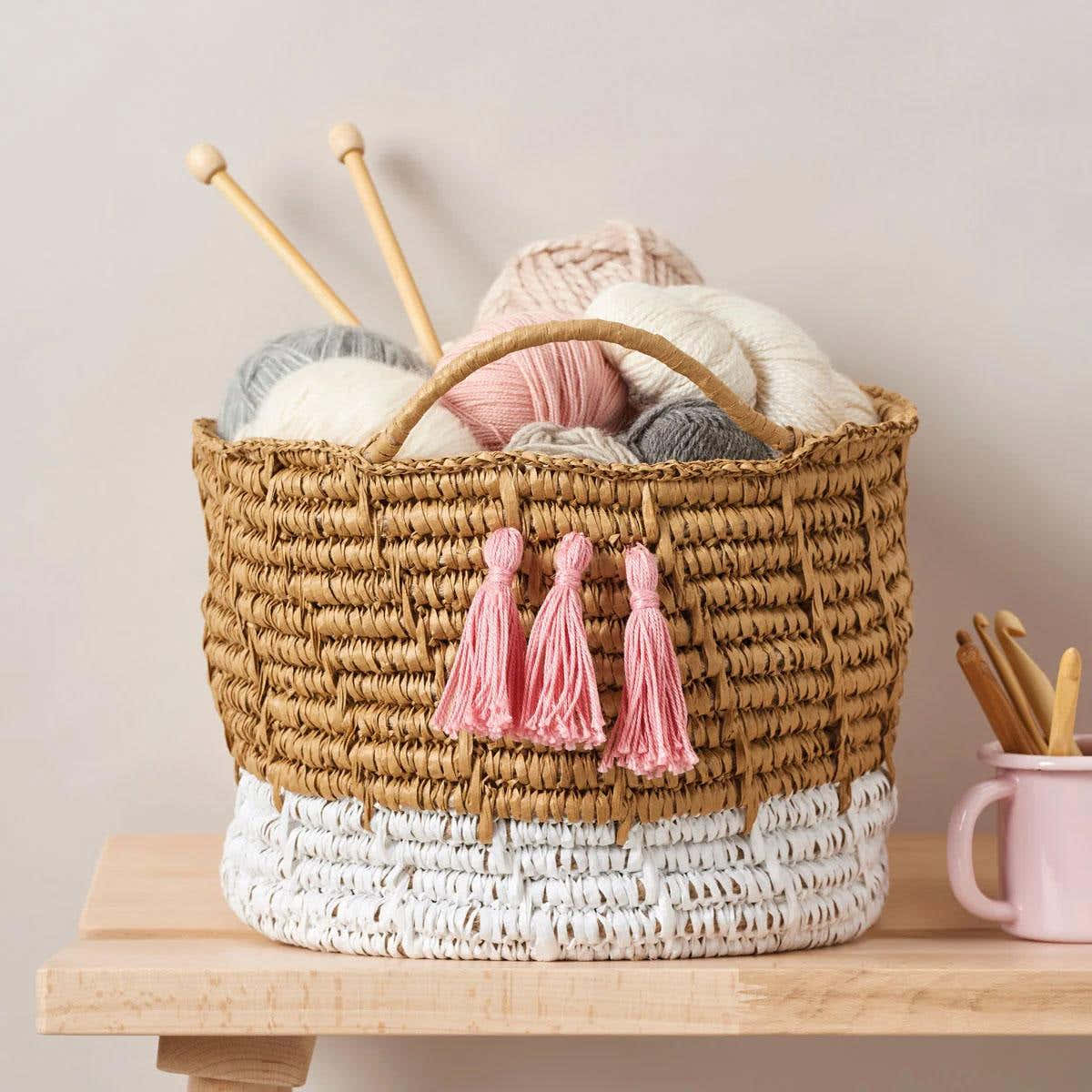 Raffia Basket Crochet Pattern