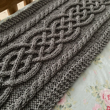 Celtic Cable Bed Runner