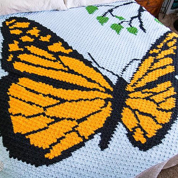 Mini C2C Butterfly Blanket