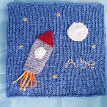 Knitted Rocket Space Picture