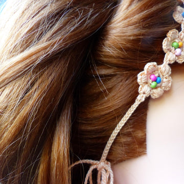 Headband "Spring Puff Flower"