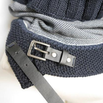 Strickanleitung - Loop mit Lederschließe – No.161