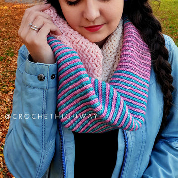 Sugar Stripe Infinity Scarf