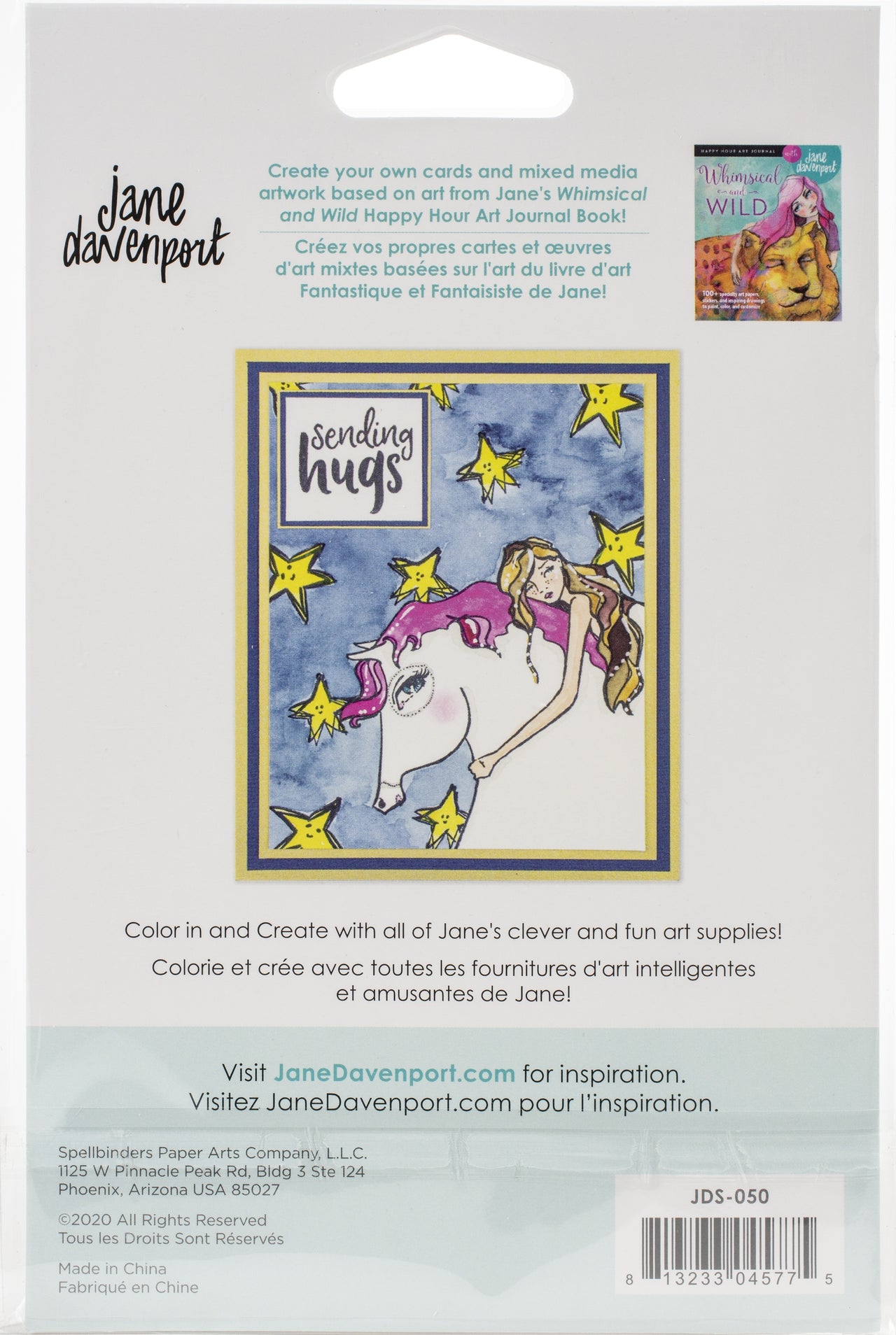 Spellbinders Jane Davenport Whimsical & Wild Collection Clear Stamps Set - Horse Hug