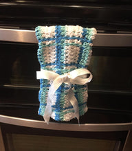 Crochet Tartan Plaid Hand Towel/Wash Cloth